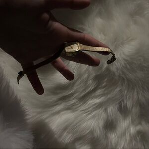 Vintage Hamilton Watch Women 10K Rolled Gold Plated Rectangle face